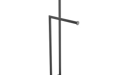 NOKEN ROUND Стойка-полотенцедержатель двойной, черный матовый мини 1