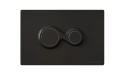 ART CERAM MONET Клавиша двойного смыва для унитаза, Black Matt мини 1