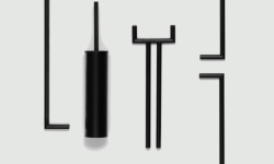 BERTOCCI TRECENTO (300) Крючок, черный матовый мини 3 2