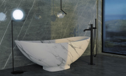 REMER X STYLE Однорычажный напольный смеситель для ванны, matt black мини 3 2