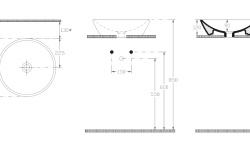 ALLEN BRAU Fantasy Раковина накладная Ø450 мм, без перелива, белый мини 3 2