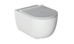 ALICE UNICA Унитаз подвесной, форма-круг, белый глянцевый мини 1