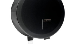 MEDICLINICS Диспенсер туалетной бумаги для промышленных рулонов (300 м) , Ø250x129 мм, черный мини 1