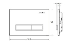 ALLEN BRAU Fantasy Клавиша смыва двойная, черный матовый (306286) мини 3 2