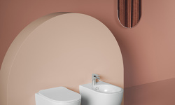 ART CERAM FILE 2.0 Унитаз подвесной 37x52 см, смыв REEL, glossy white SANIGLAZE мини 3 4