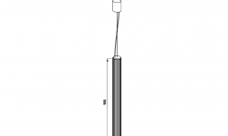 LAU KARTELL Подвесной светильник Rifly 900 мм, серебряный мини 3 3