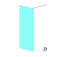 RADAWAY MODO NEW II 120 Душевое ограждение, 1185-1195xH2000 мм, хром/прозрачное