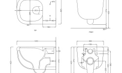 CIELO Era Подвесной унитаз rimless 2.0 36,5x53x37h см, Gloss White мини 3 5