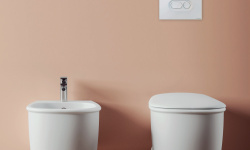 ART CERAM ATELIER Клавиша двойного смыва для унитаза, Black Matt мини 3 4