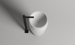 Salini ARMONIA 03 Раковина напольная 470х470х900 мм, с ДК, без перелива, S-Stone - белый матовая мини 3 2