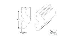 ORAC МОЛДИНГ 25x12x2000 мини 3 4