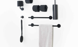 NOKEN HOTELS Держатель полотенец 45 см, матовый черный мини 3 4