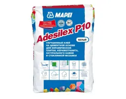 строительная химия MAPEI ADESILEX P10 WHITE клей на цементной основе, белый (25 кг)