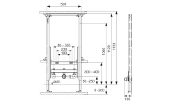TECEprofil Застенный модуль для установки биде, h=1120 мм мини 3 2