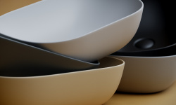 CERAMICANOVA Element Раковина накладная, 460x330x135 мм, капучино матовый мини 3 9