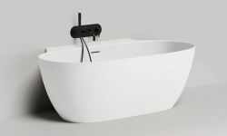 Salini ALDA WALL 170 Ванна пристенная 1707х903х595 мм, S-Sense-белый глянцевый/RAL снаружи мини 3 5