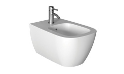 ALICE WUNDER Биде подвесное, белый глянцевый мини 1