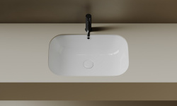 CERAMICANOVA Era Раковина встраиваемая снизу с переливом, 610x405x190 мм, белый мини 3 4