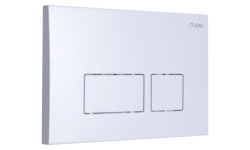 LOGAN SPACE Кнопка смыва двойная, White мини 3 2