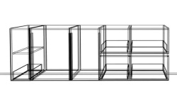 GAMADECOR Кухонный гарнитур из 4 модулей, COLOR XTONE BOTTEGA ACERO, СПЕЦЗАКАЗ! мини 3 9
