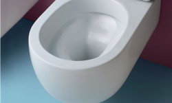 KERASAN FLO Унитаз подвесной 54 см, NORIM, белый мини 3 5