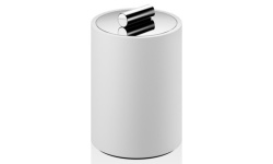 DW STONE DMD S Контейнер с крышкой, H11 см, Ø8 см, Белый/Хром мини 1