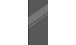 ZEROND Зеркало в металлической раме 45xH1200 мм, графит мини 1