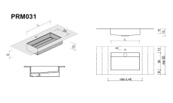 BRENTA PRIME Раковина из керамогранита, встраиваемая снизу, 50x34 см, BXX керамогранит мини 3 2