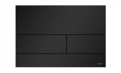 TECEsquare II Панель смыва с двумя клавишами металлическая, черный матовый мини 1
