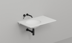 Salini Costa Столешница 800х500х15 мм, S-Stone-белый матовый мини 3 4