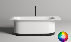 Salini NINFEA Ванна свободностоящая 1800х820х575 мм, S-Stone - RAL матовый мини 1