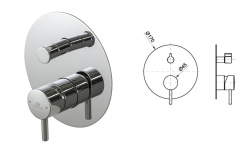 NOKEN PACK PLUMP Комплект для душа со смесителем и верхним душем Ø30 см, хром мини 3 7