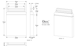 ORAC ДЕКОРАТИВНЫЙ ЭЛЕМЕНТ 65x535x390 мини 3 2