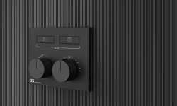 GESSI HI-FI COMPACT Внешняя часть термостата 2 режима, с кнопками вкл/выкл, Black XL мини 3 2