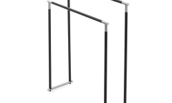 DW CLUB HT Стойка-полотенцедержатель, 87x70x25 см, Черный матовый/Хром мини 1