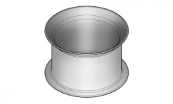 NK Сливная муфта/кольцо 30 мм для раковины, хром мини 1