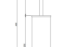 3M-TREEMME Ершик подвесной, NF Brushed nickel мини 3 3