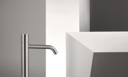 FANTINI NOSTROMO SMALL Смеситель для раковины на 1 отверстие, высокий излив, Черный матовый мини 3 3