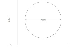 DW 351 Мыльница настольная, H1x12,5x12,5 см, Черный матовый мини 3 2