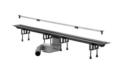 VIEGA Advantix Vario Set Душевой лоток (пластик) 300-1200 мм, дизайн вставка в комплекте, хром мини 1