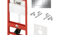 TECEbase 3.0 Комплект для установки подвесного унитаза с панелью TECEnow, хром глянцевый мини 1