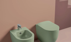 ART CERAM MONET Клавиша двойного смыва для унитаза, Chrome мини 3 5