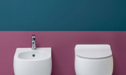 KERASAN FLO Унитаз подвесной 54 см, NORIM, белый мини 3 3