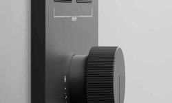 GESSI HI-FI MIXER Внешняя часть однорычажного смесителя 2 режима, с кнопками вкл/выкл, Black XL мини 3 2