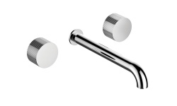 STELLA SIRIUS Смесителя для раковины на 3 отверстия из стены, хром мини 1