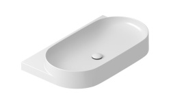 RAVAK YARD 800 Раковина накладная для установки на консоль, БЕЗ отверстий, 805х500х125 мм, белый мини 3 3