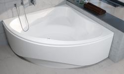 RIHO NEO Ванна акриловая угловая, 140x140 см, 235 л, белый мини 3 5