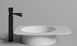 Salini NINFEA 02 Раковина накладная 545х447х120 мм, без перелива, S-Stone - белый матовый мини 3 3