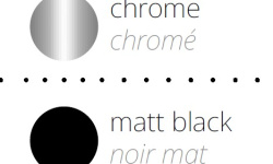 NOKEN ROUND Стойка-полотенцедержатель двойной, черный матовый мини 3 3