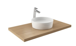 RAVAK MOON 1 Раковина из литого мрамора, без перелива, 400x400x120 мм, белый мини 3 4